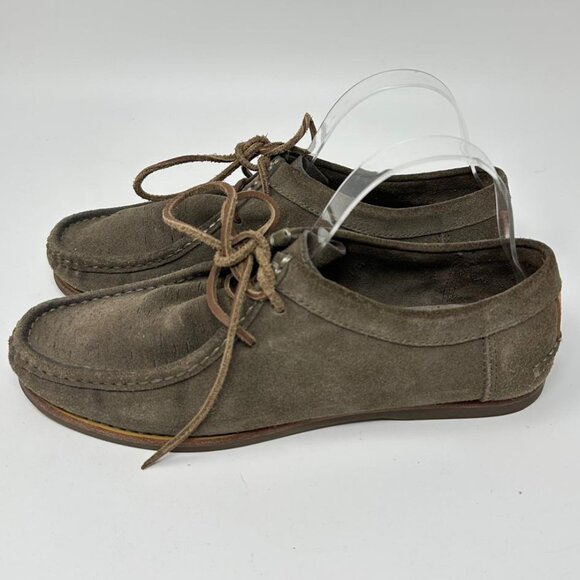 Frye Quincy Moc Men's Suede Leather Shoes Loafer Moccasin Size 8M - Picture 1 of 16